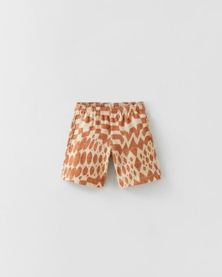 Long Printed Bermuda Shorts