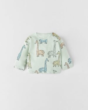 Giraffe Slub Knit T-Shirt